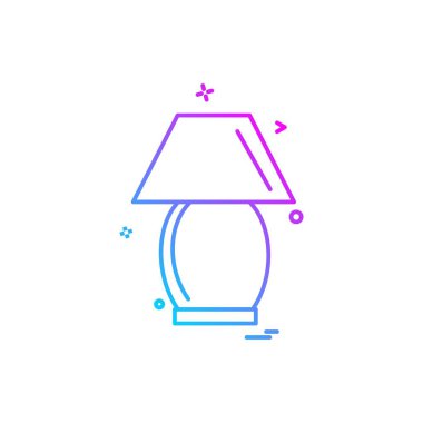 Mobilya simgesi tasarım, renkli vektör çizim