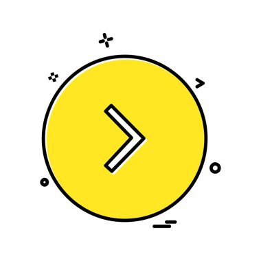 Ok simgesi tasarım vektörü