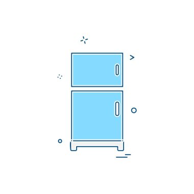 Mobilya simgesi tasarım, renkli vektör çizim