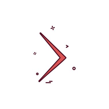 Ok simgesi tasarım vektörü