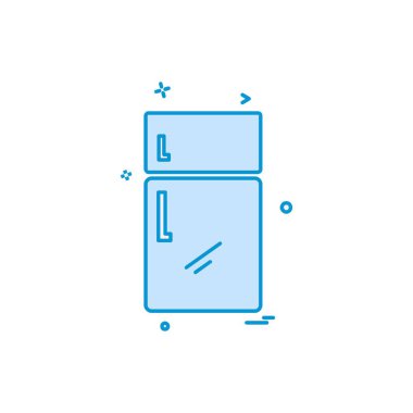 Buzdolabı simge tasarlamak vektör 