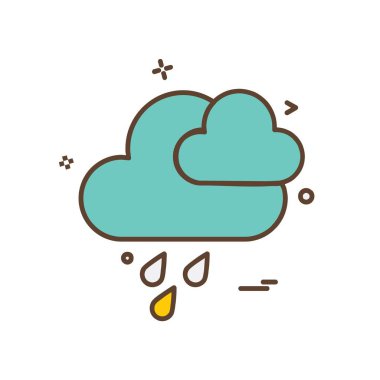 Bulut simgesi tasarım vektörü