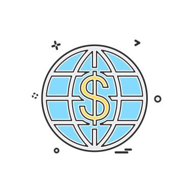 Küre simge tasarlamak vektör