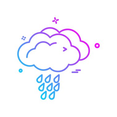 Hava simgesi tasarım vektörü