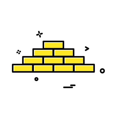 Duvar simge tasarlamak vektör