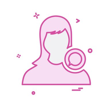 Kadın simge tasarlamak vektör