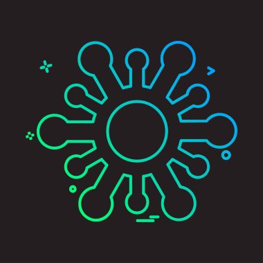 Ağ simgesi tasarım vektörü