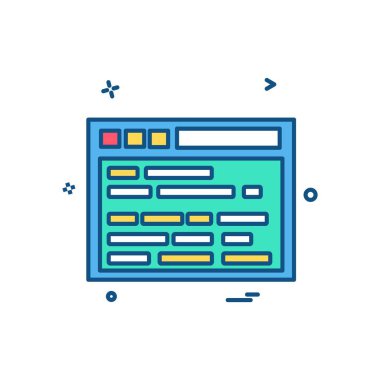 Web sitesi düzenleme simgesi tasarım vektörü