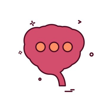 Bulut simgesi tasarım, renkli vektör çizim