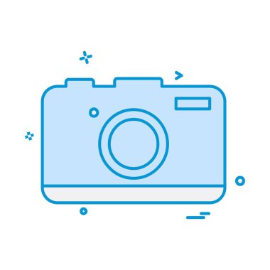 Kamera simgesi tasarım vektörü