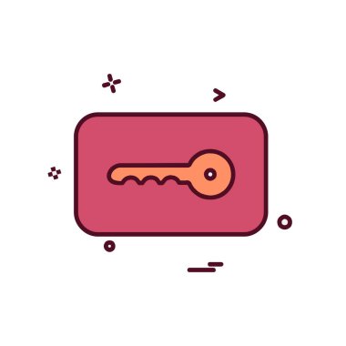 kilit düz simge vektör çizim 