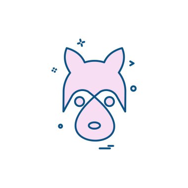 Hayvanlar simge tasarım vektörü 