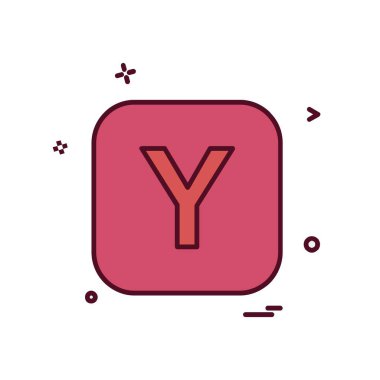 Alfabe simge tasarlamak vektör