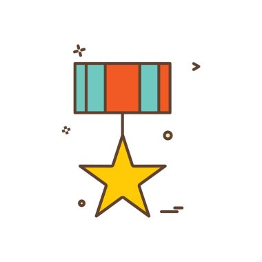 madalya simge tasarlamak vektör 