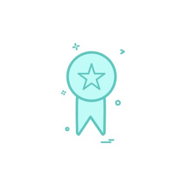 madalya simge tasarlamak vektör 