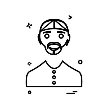 Baba simgesi tasarım vektörü