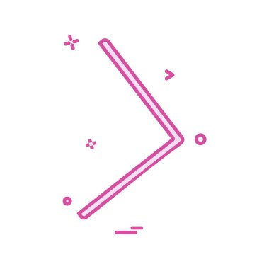 Sağ ok simge tasarlamak vektör