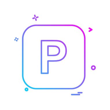 İngilizce alfabe simge tasarlamak vektör 