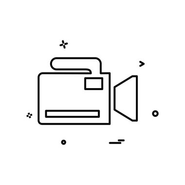 Kamera simgesi tasarım vektörü