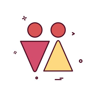 Avatar simge tasarım vektörü