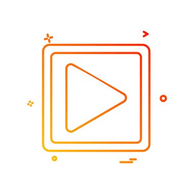 ortam müzik çalma simgesi vektör tasarımı