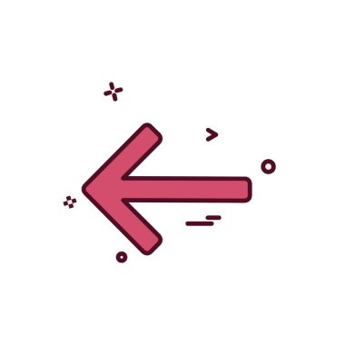 Ok simgesi tasarım vektörü