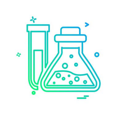 Şişesi simgesi tasarım, renkli vektör çizim