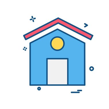 Ev simgesi tasarım vektörü