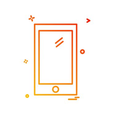 Telefon simgesi tasarım vektörü