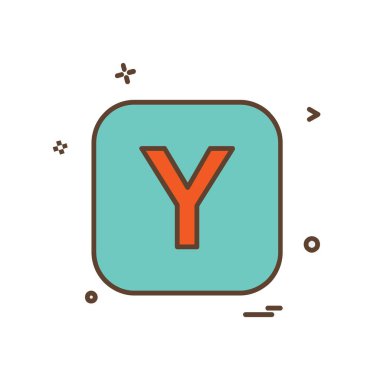 Alfabe simge tasarlamak vektör