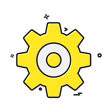 Dişli simge tasarlamak vektör