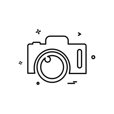 Kamera simgesi tasarım vektörü