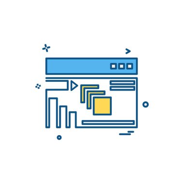 İş simgesi tasarım vektörü