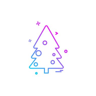 Ağaç simgesi tasarım vektörü