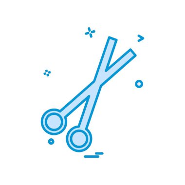 Makas simge tasarlamak vektör