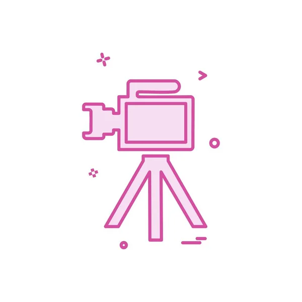 Camera Icon Design Vector — Vector de stoc