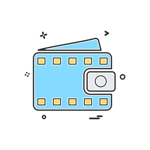 Diseño Iconos Billetera Ilustración Vectorial — Vector de stock