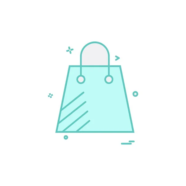 Shopping Bag Icon Design Vector — Stock Vector