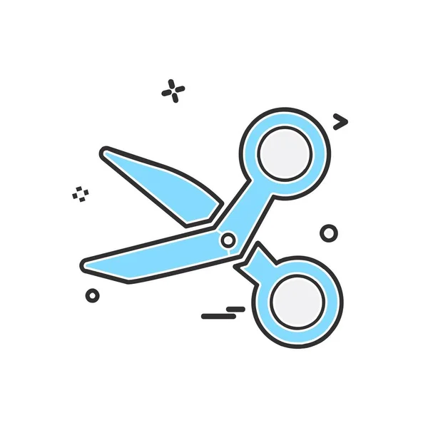 Scissor Icon Design Vector Illustration — Stock Vector