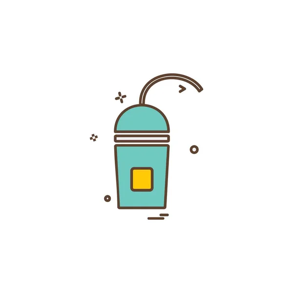 Drink Icon Design Bunte Vektorillustration — Stockvektor