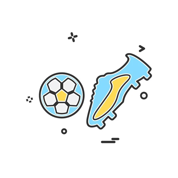 Vecteur Design Icône Football — Image vectorielle