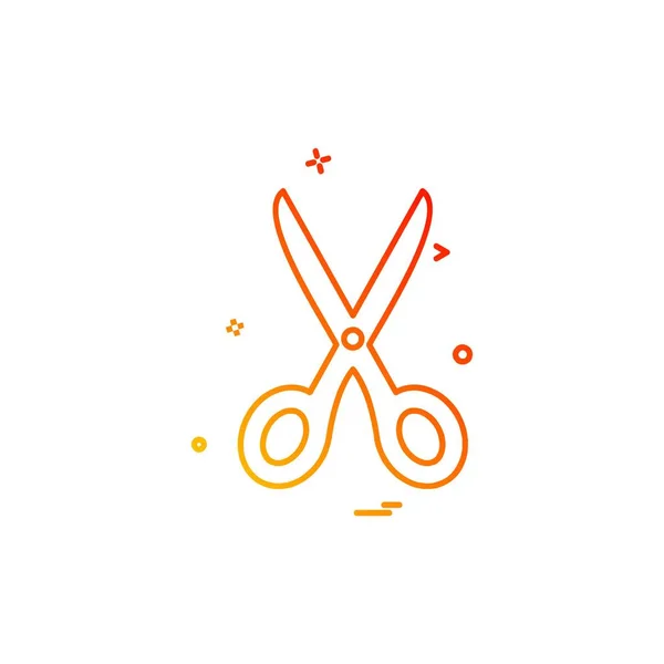 Scissor Icon Design Vector Illustration — Stock Vector