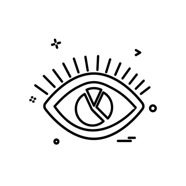 Vetor Design Ícone Olho — Vetor de Stock