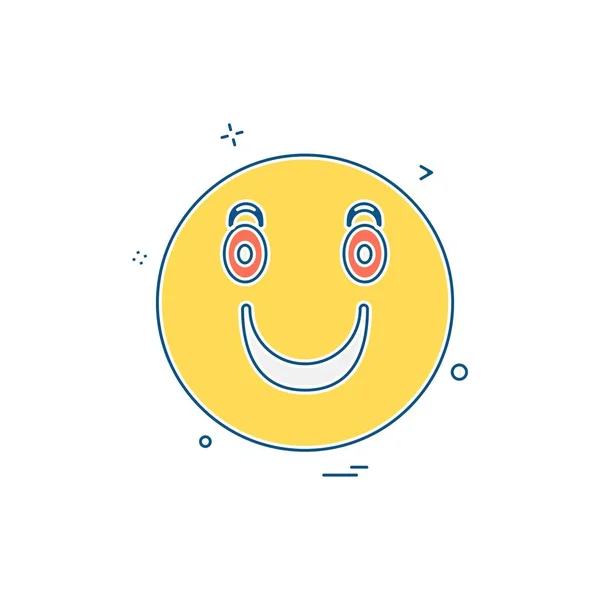 Desain Ikon Emoji Ilustrasi Vektor - Stok Vektor