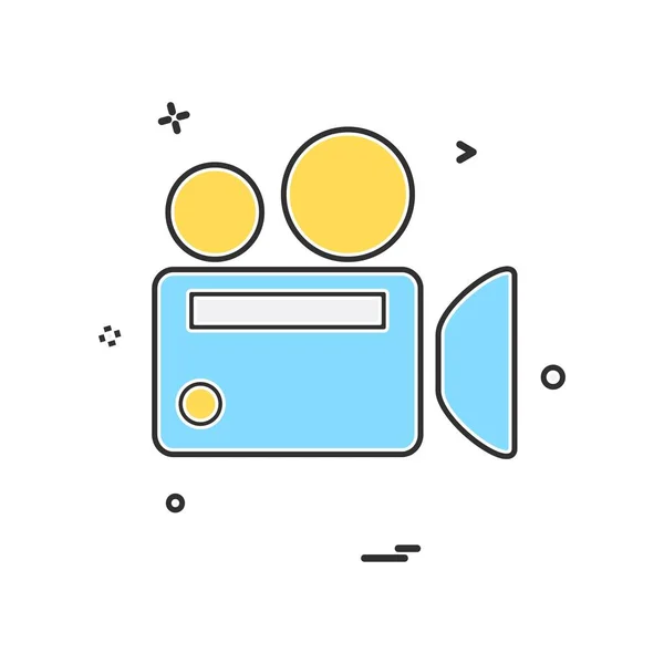 Camera Icon Design Vector — Stock Vector