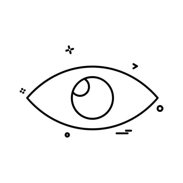 Auge Symbol Design Vektor — Stockvektor