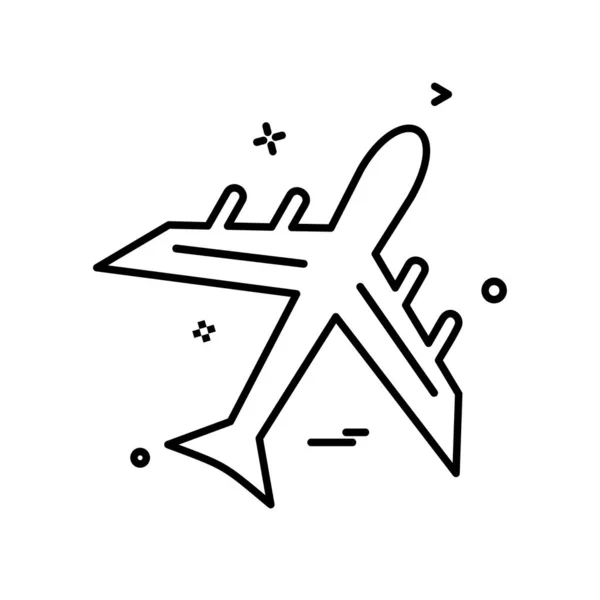 Вектор Проектирования Значков Самолета — стоковый вектор