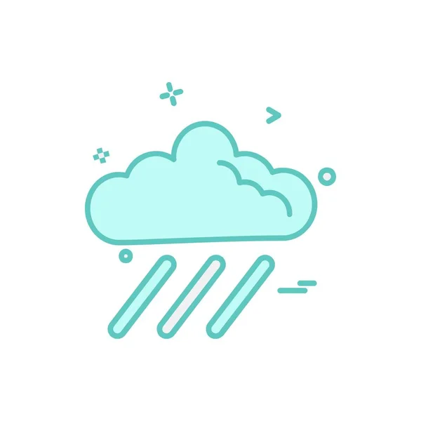 Rain Icon Design Vector — Stock Vector