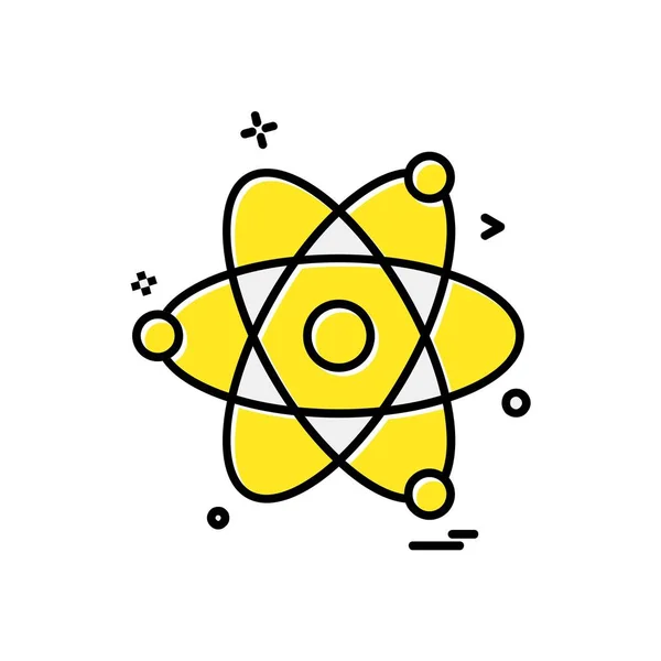 Nuclear Icon Design Vector Illustration — Stock Vector