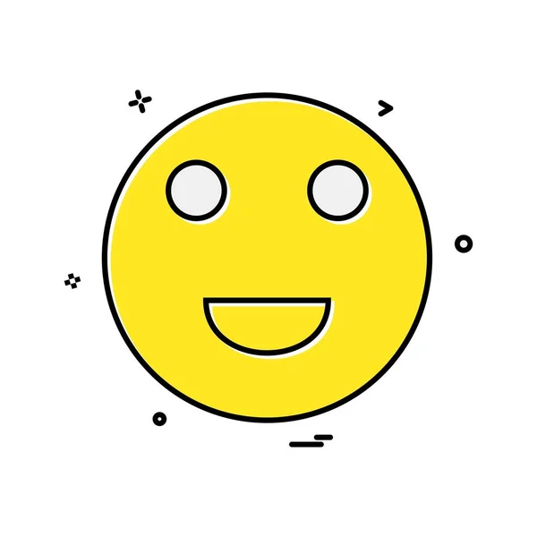 Emoji Simge Tasarım Vektörü — Stok Vektör